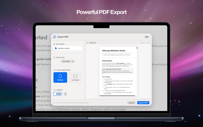 Telescopo Markdown Studio screenshot