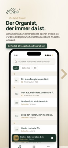 eKlecia Kirchenorgel iPhone screenshot