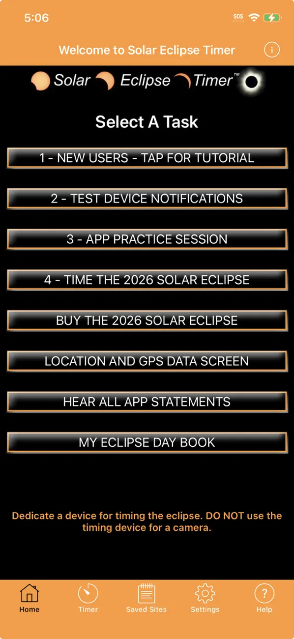 Screenshot #1 pour Solar Eclipse Timer