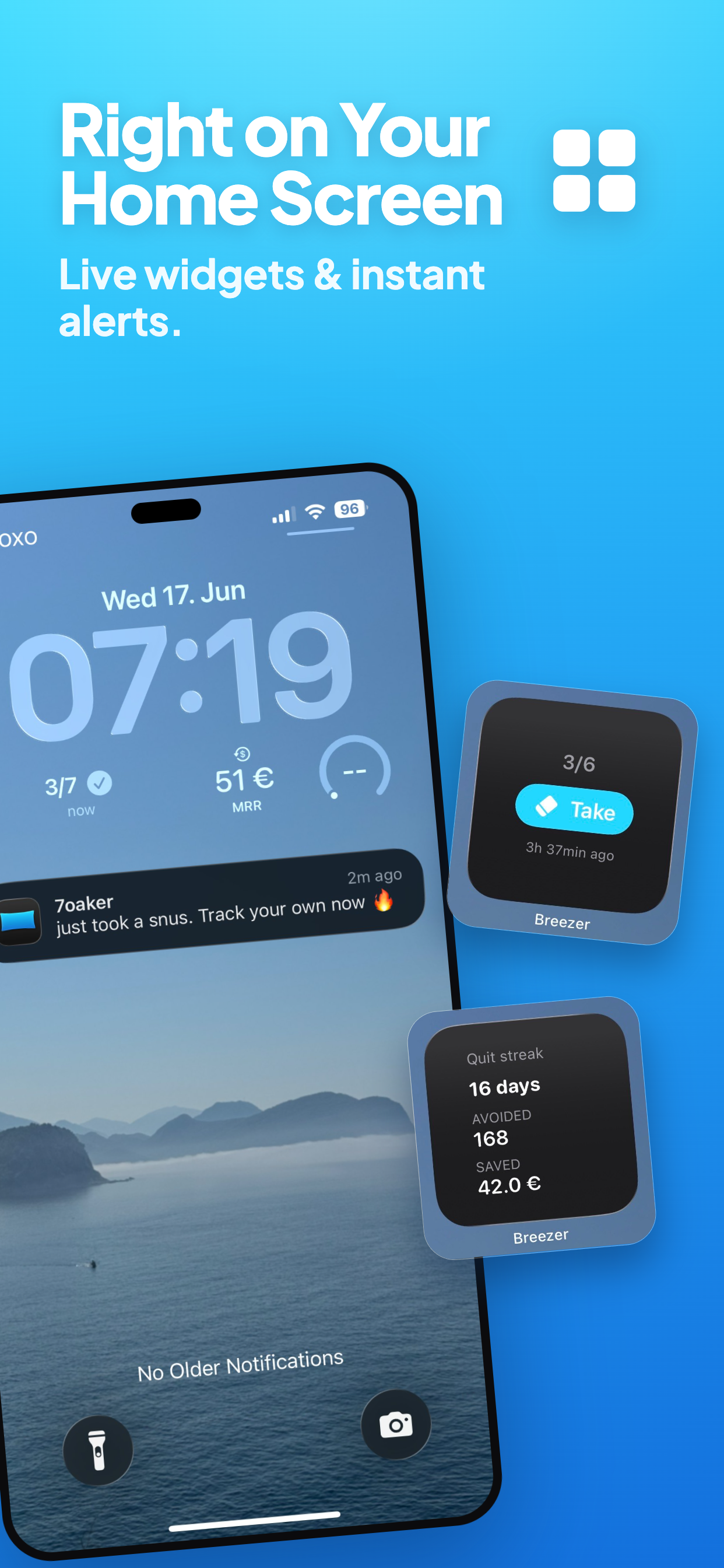Breezer: Nicotine Snus App