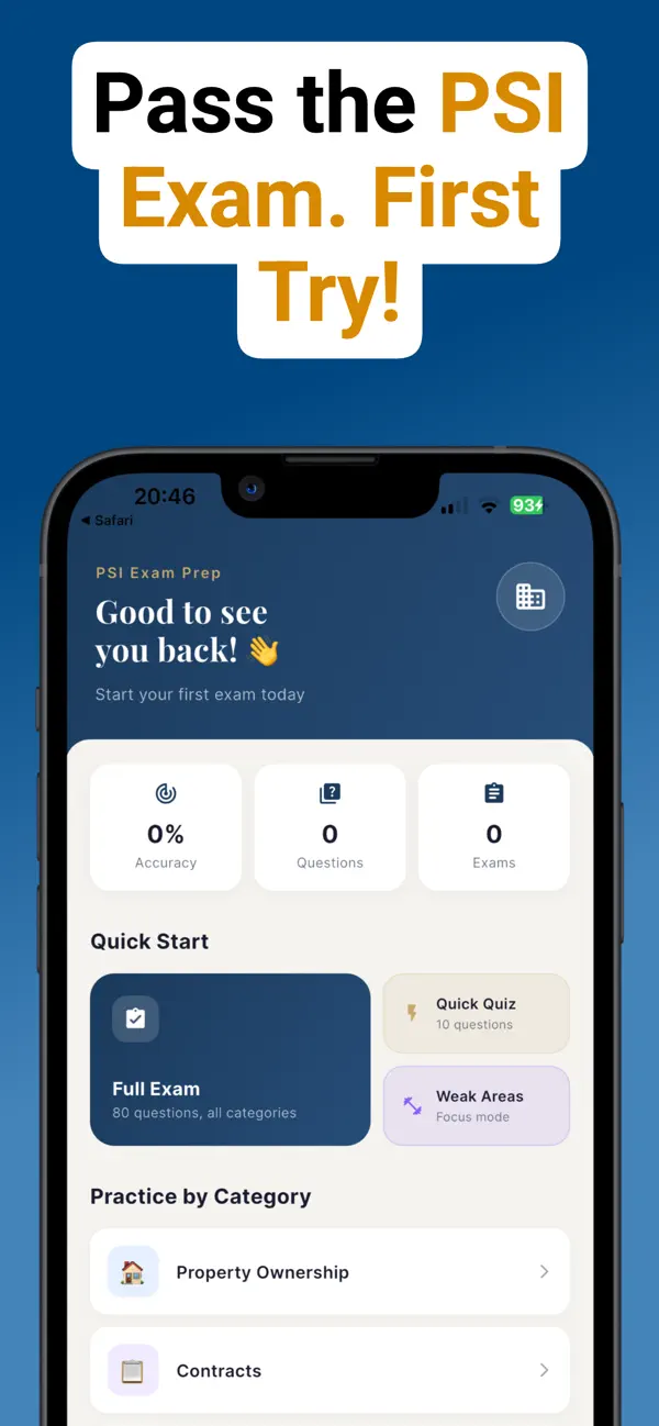Screenshot #1 pour PSI Exam 2026