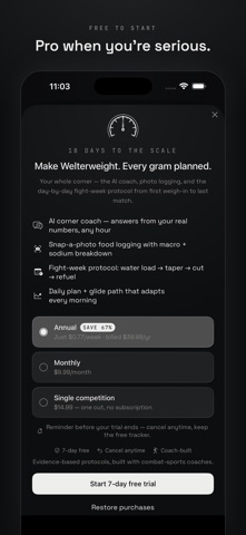 Makeweight: Weight Cut Coach screenshot