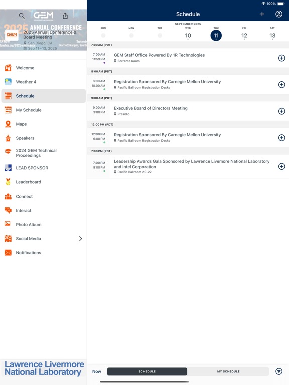 2025 GEM Annual Conference app screenshot 2