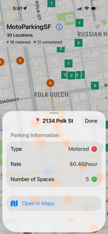 MotoParkSF screenshot