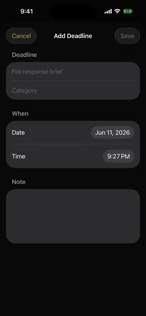 Deadline Countdown: Stay Sharp screenshot 2