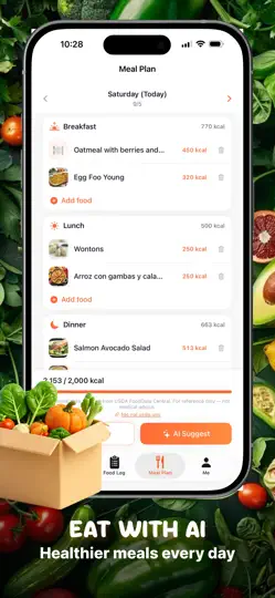 Capture d'écran de Calorie Tracker - Food Diary sur iPhone 5