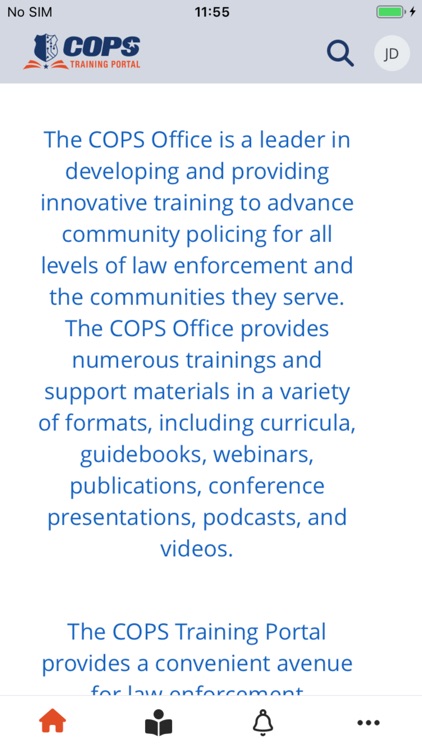 COPS Training Portal Mobile