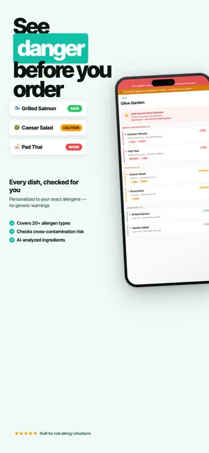 SafeBite: Menu Allergy Scanner screenshot 3