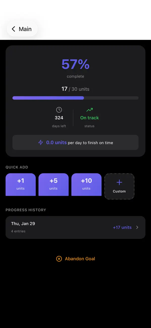 Screenshot #2 pour CheckMates sets your goals
