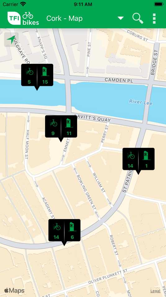 #4. bikeshare.ie (iOS) Podle: Telfourth Ltd.