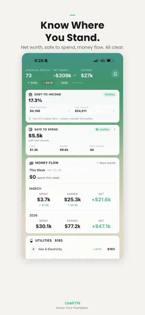 UseKYN:Money Tracker & Planner screenshot 1