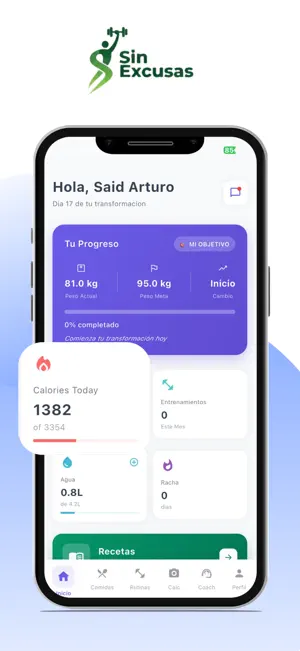 SinExcusas: AI Fitness Coach screenshot 1