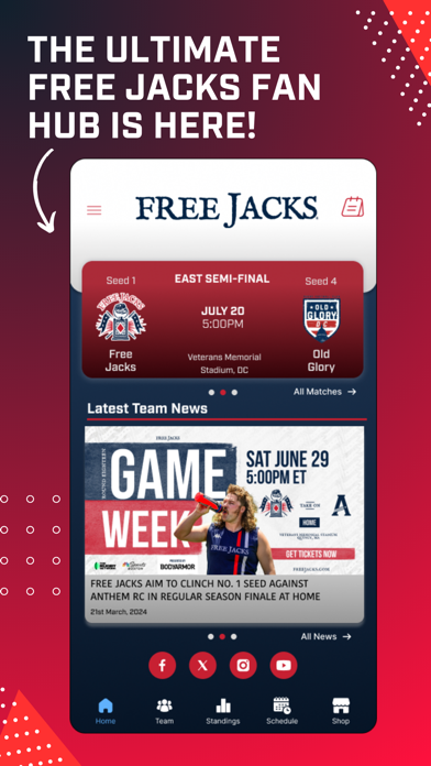 Free Jacks Rugby Screenshot