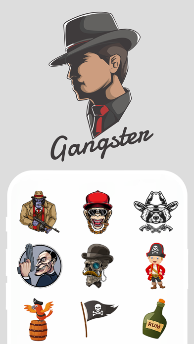 Screenshot #1 pour Pirates And Gangsters Stickers