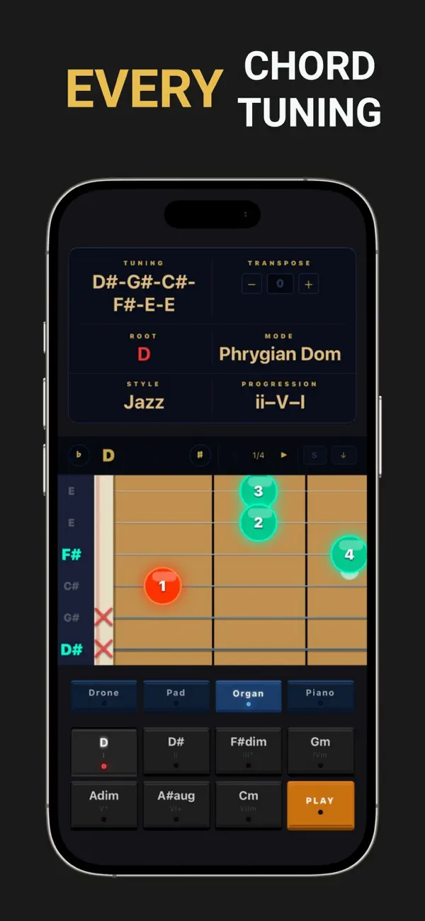 Screenshot #3 pour Guitar Scale Console
