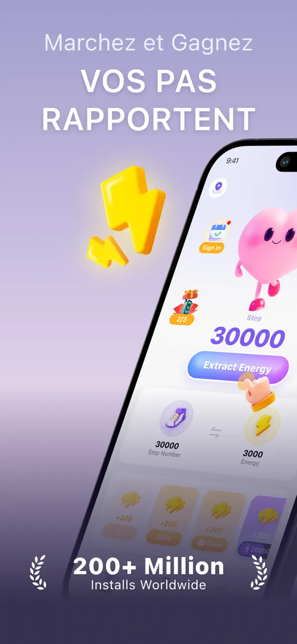 Screenshot #1 pour WalkPay: Walk & Earn Rewards
