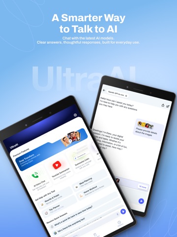 Ultra AI Chat iPad screenshot