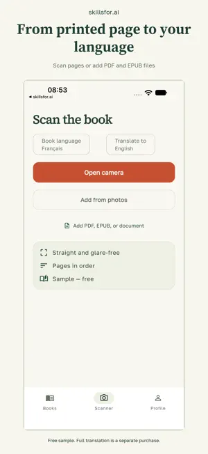 Skillsfor: Book Translator screenshot 2