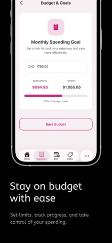 Pink Finance AI iPhone screenshot