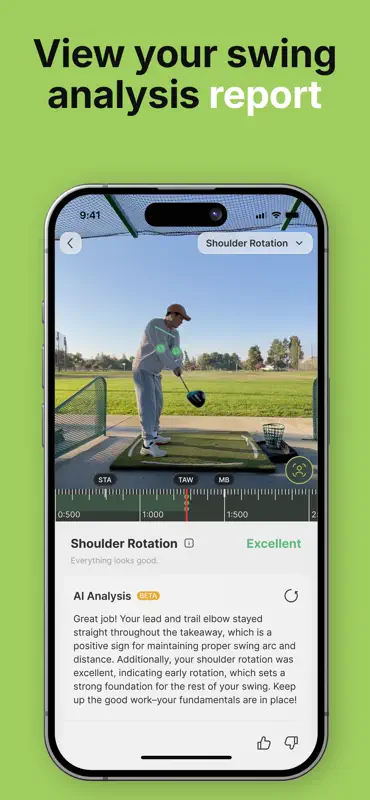 Swing Tune-Up Golf AI Análisis screenshot 3 of 7