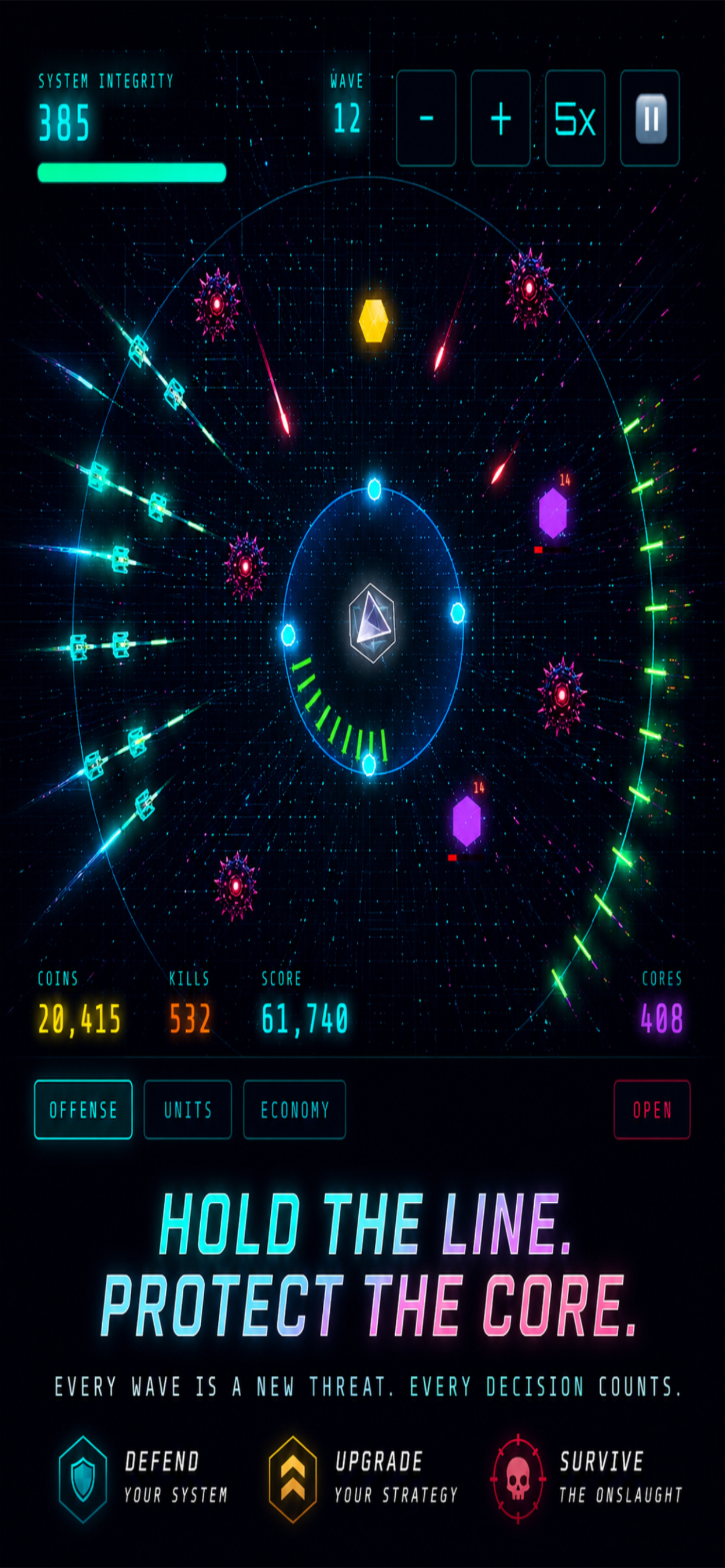 Cyber Defense - Idle Defense screenshot 4