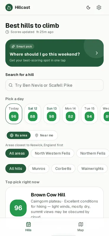 Hillcast: Munro & Hill Weather screenshot 1 of 4