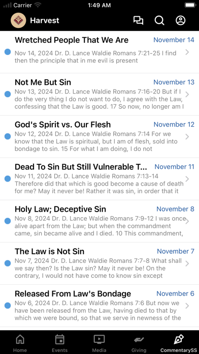 Harvest Bible Church Cypress iPhone screenshot 4 - Education app