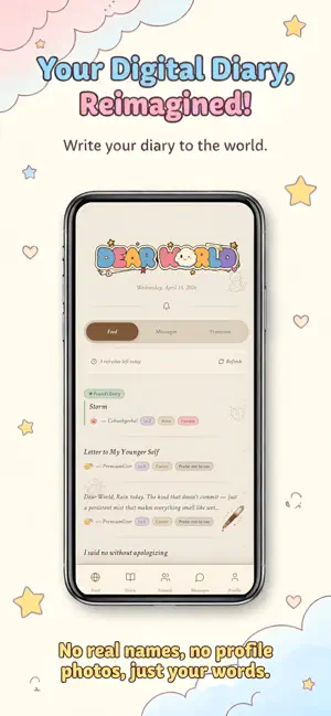 Dear World - Anonymous Diary screenshot 1