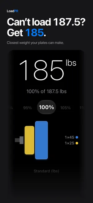 LoadPR: 1RM Plate Calculator screenshot 2