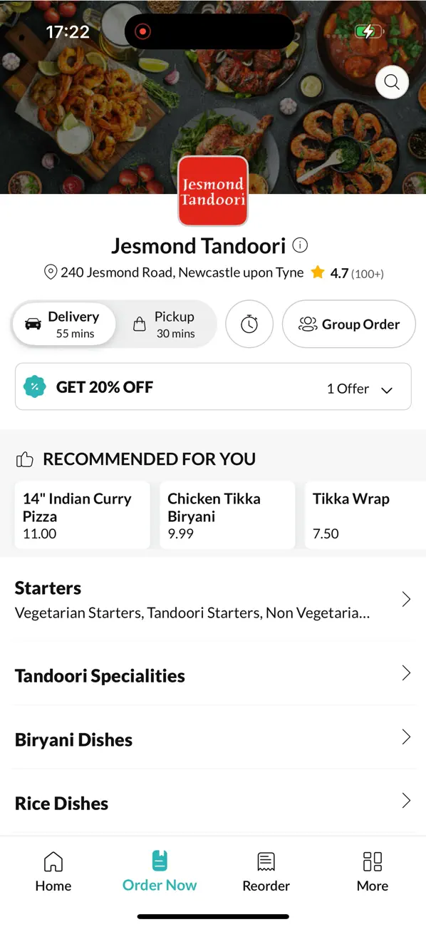Screenshot #2 pour Jesmond Tandoori.