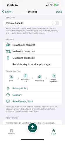 Receipt Vault: Private Scanner Screenshot 5 of 5