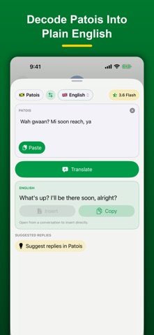 Jamaica Patois Translate iPhone screenshot