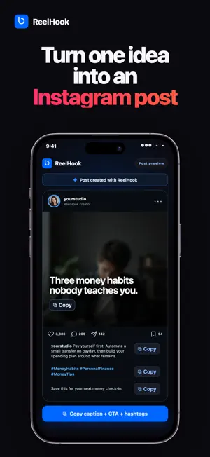 ReelHook: Content Studio screenshot 1