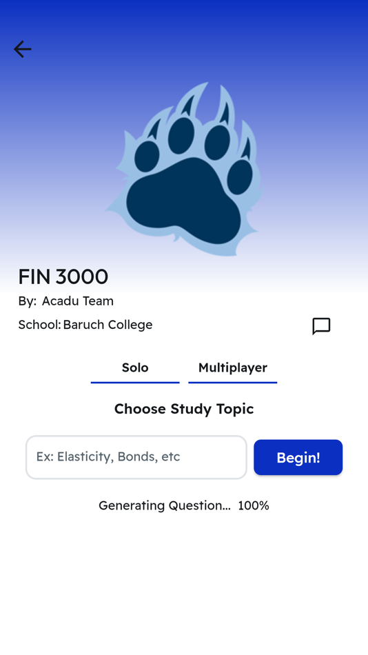 #3. Acadu: AI Quiz, Flashcards (iOS) 由: Carlos Vazquez