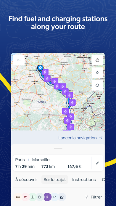 ViaMichelin GPS, Route Planner Screenshot