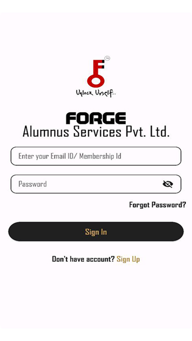 Screenshot 1 of Forge Alumnus App