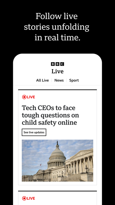 BBC: World News & Storiesのスクリーンショット