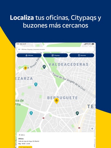 Correos: Envío y seguimiento iPad screenshot 6