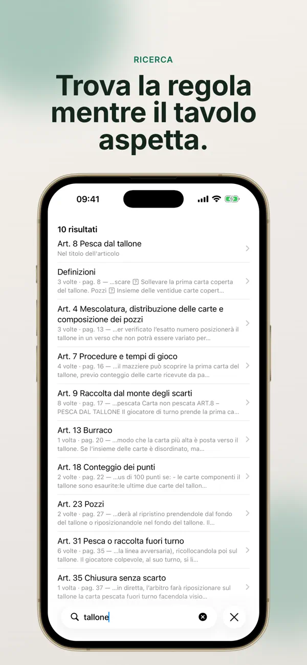 Screenshot #2 pour Codice di Gara Burraco Light
