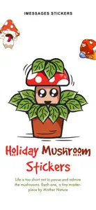 Holiday Mushroom Stickers screenshot #1 for iPhone