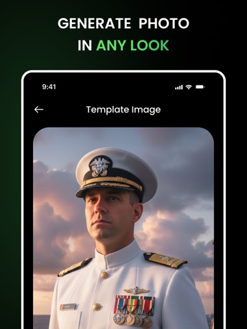 AI Police Suit Photo Montage iPad screenshot