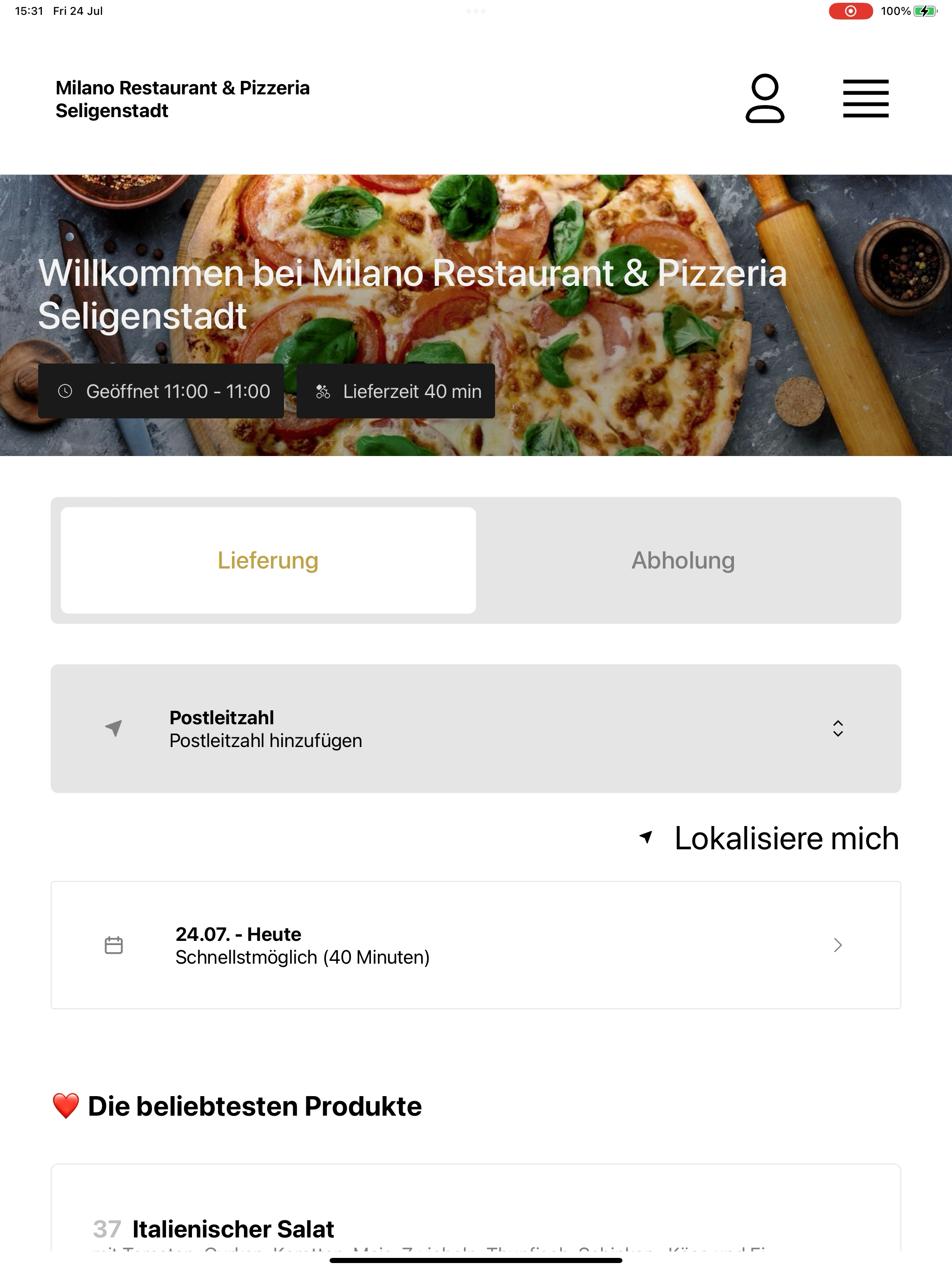 Milano Restaurant & Pizzeria screenshot 10