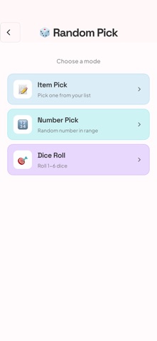 Pick it! Random Picker Screenshot 3 of 8