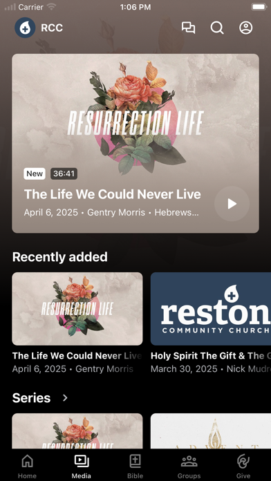 Reston Community Church Screenshot