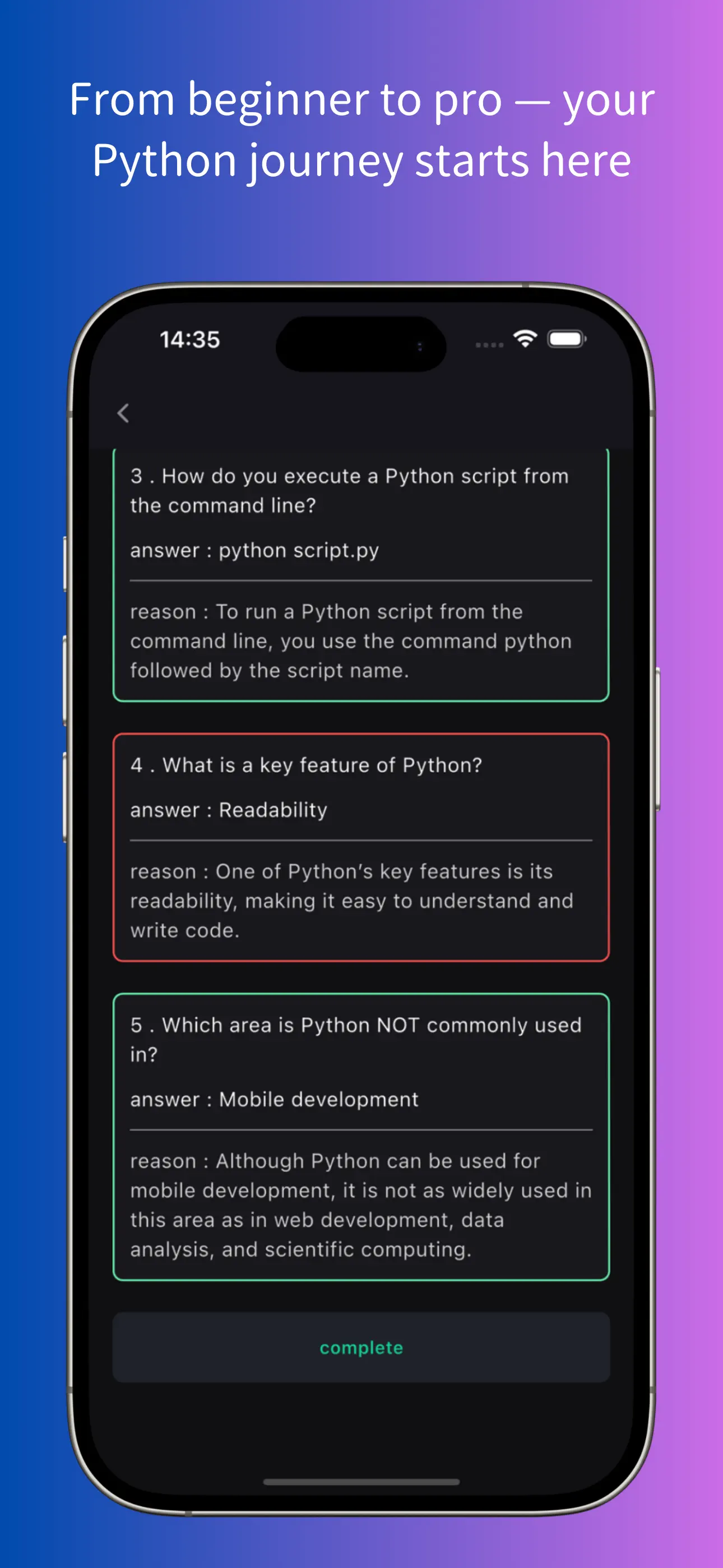 #7. learn python quiz : python (iOS) Podle: Taehyeok Lee