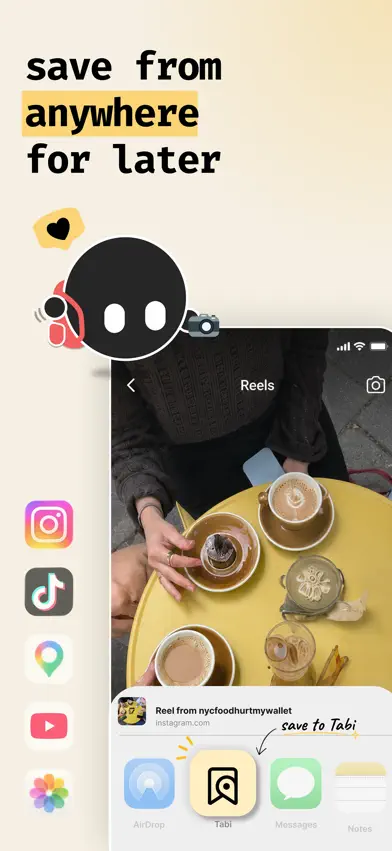 Tabi: Turn posts to places screenshot 2