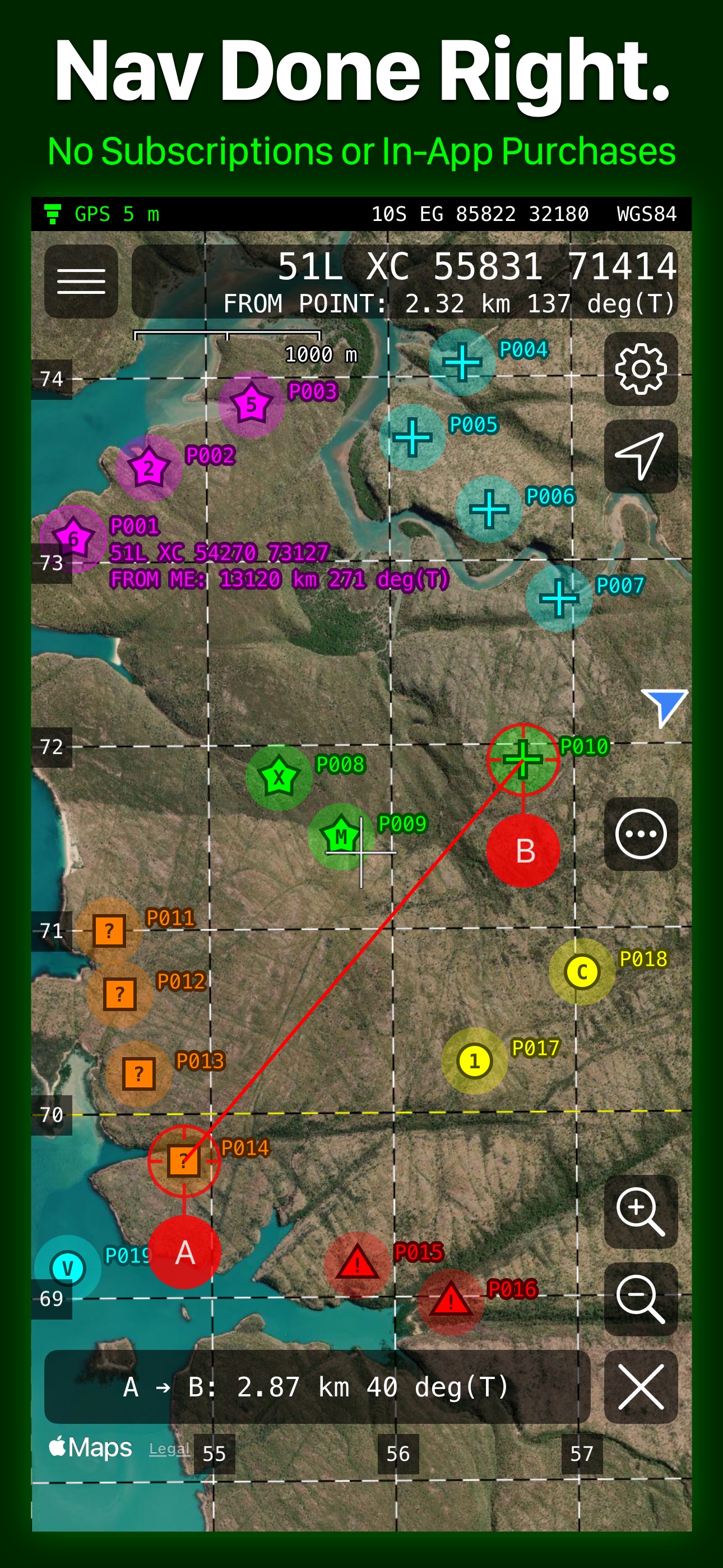 Screenshot 1 of MilGPS