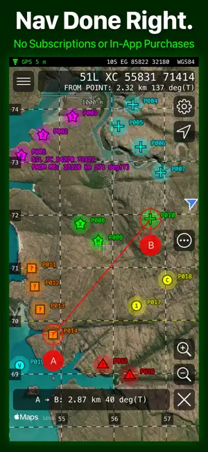 MilGPS screenshot 1