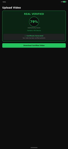 VeriFYD Video Authenticator Screenshot 5 of 5