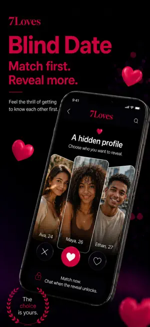 7 Loves: Blind Date Dating App screenshot 1